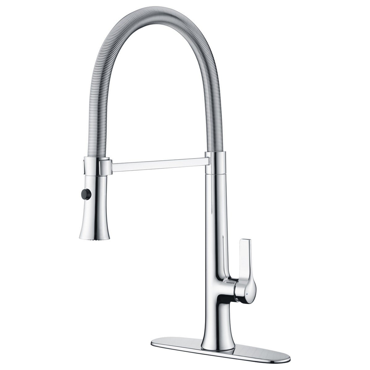 ULTRA FAUCETS UF1690 NITA DECK MOUNT SPRING SPOUT KITCHEN FAUCET WITH PULL-DOWN SPRAY