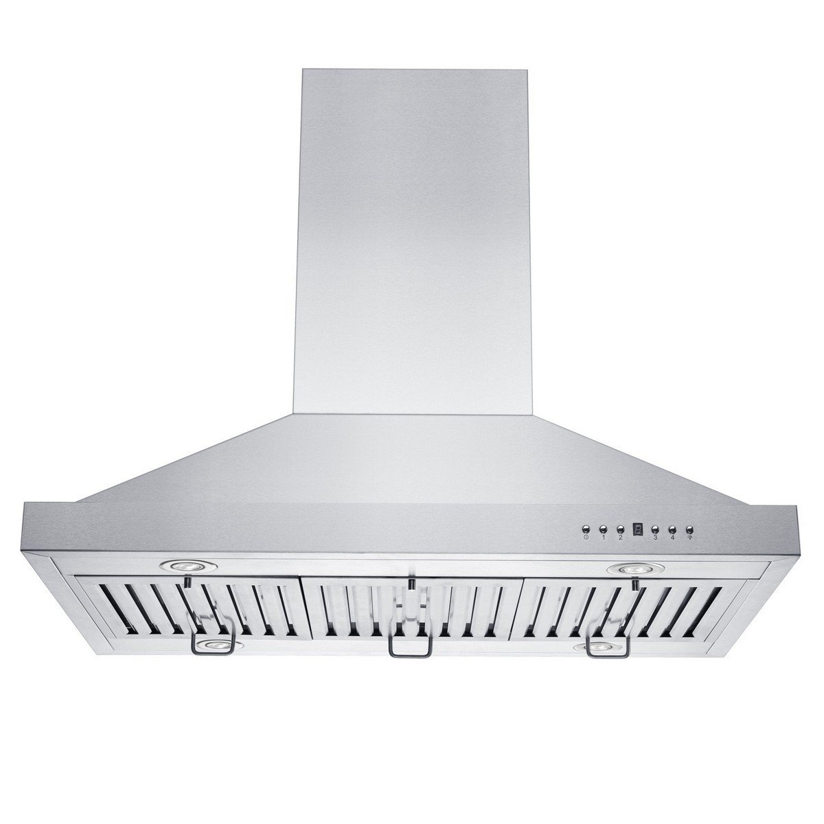 ZLINE GL2I-RD-36 36 X 6 3/4 INCH DUCTED ISLAND MOUNT RANGE HOOD WITH DUAL REMOTE BLOWER IN STAINLESS STEEL