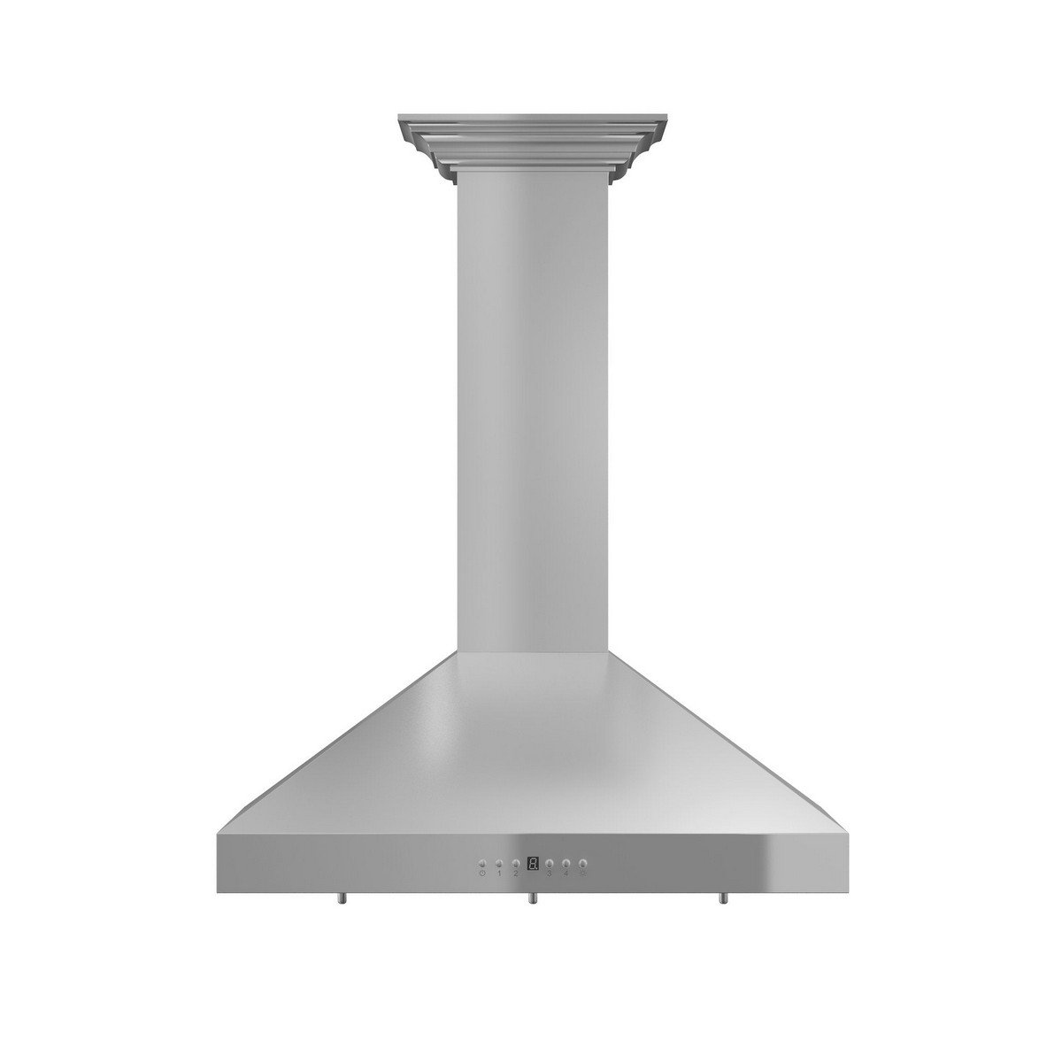 ZLINE KL3CRN-48 48 X 12 INCH CONVERTIBLE VENT CONVERTIBLE VENT WALL MOUNT RANGE HOOD IN STAINLESS STEEL WITH CROWN MOLDING