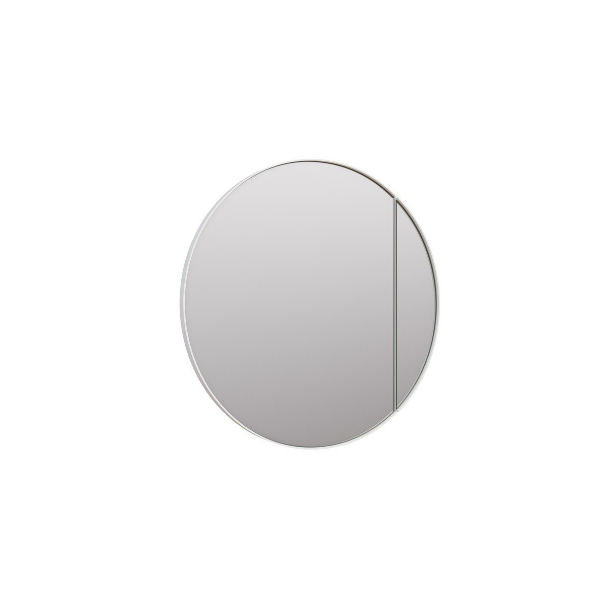 GLASS WAREHOUSE SC1-R-28 JUNO 28 INCH METAL CIRCULAR SURFACE OR RECESSED MEDICINE CABINET