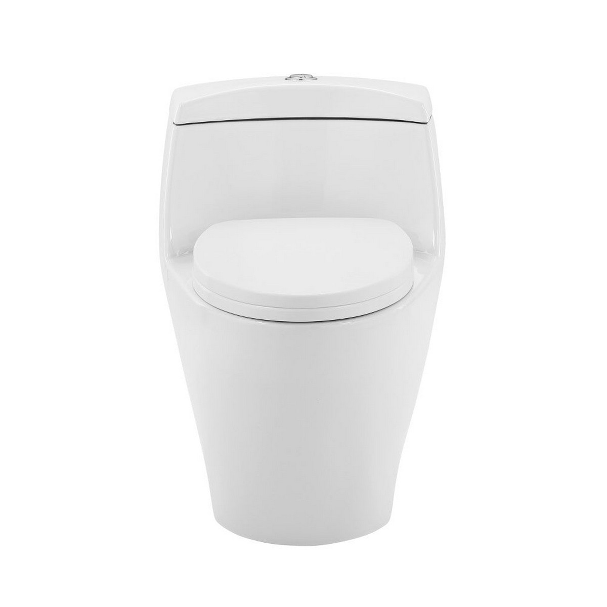 SWISS MADISON CT-1T203 MANOIR 1.1/1.6 GPF DUAL FLUSH ONE-PIECE ELONGATED TOILET IN GLOSSY WHITE