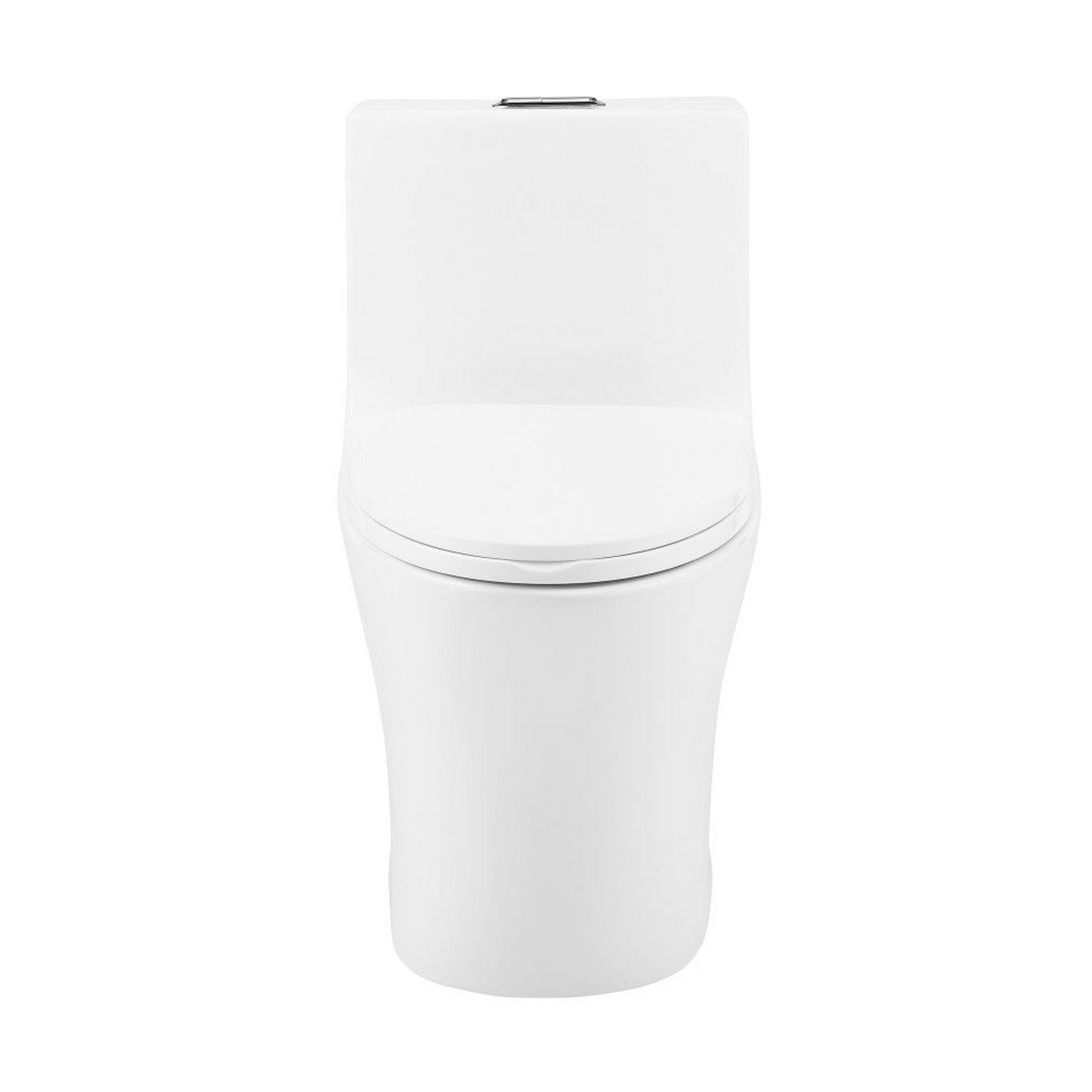 SWISS MADISON CT-1T275 CASCADE 1.1/1.6 GPF DUAL FLUSH ONE PIECE ELONGATED TOILET IN GLOSSY WHITE