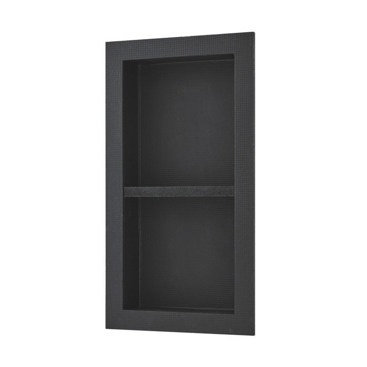 SWISS MADISON CT-DWN100 DOVER 16 INCH DOUBLE SHELF WALL NICHE IN MATTE BLACK