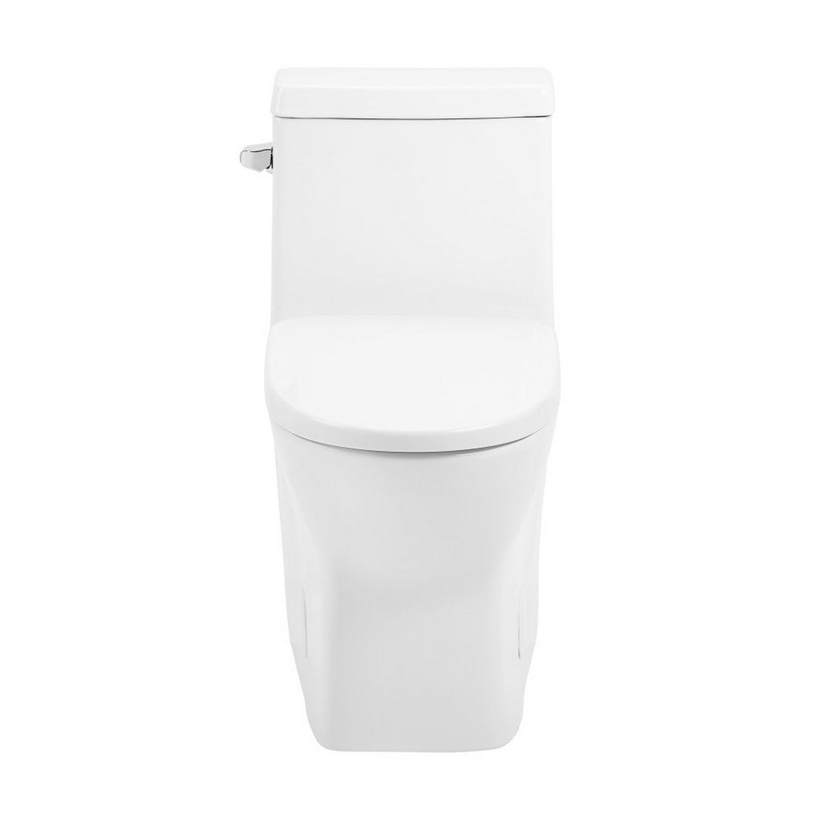 SWISS MADISON SM-1T267 SUBLIME 1.28 GPF LEFT SIDE FLUSH ONE-PIECE ELONGATED TOILET IN GLOSSY WHITE