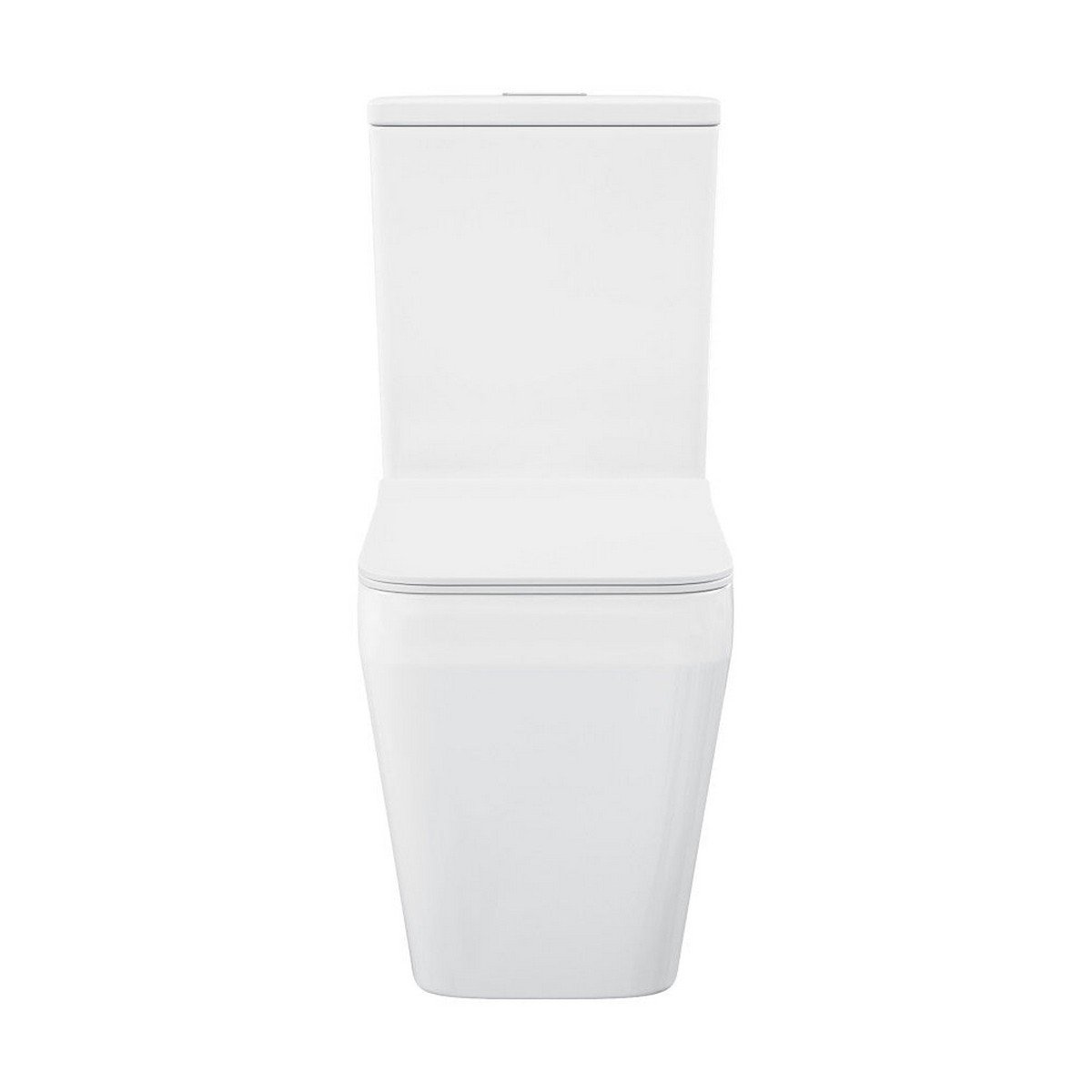 SWISS MADISON SM-2T143 RIVOLI 1.1/1.6 GPF DUAL FLUSH TWO-PIECE SQUARE TOILET IN GLOSSY WHITE