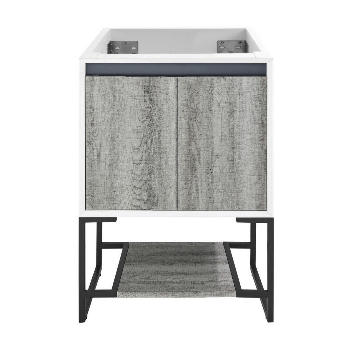 SWISS MADISON SM-BV142-C MARSEILLE 23 1/4 INCH FREESTANDING SINGLE SINK BATHROOM VANITY CABINET ONLY IN GREY