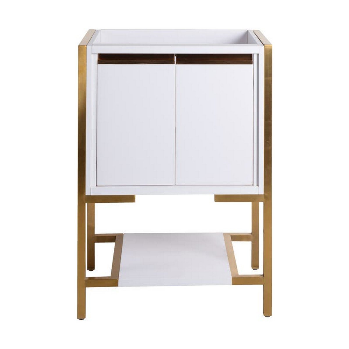 SWISS MADISON SM-BV217WBG-C MARSEILLE 23 1/4 INCH FREESTANDING SINGLE SINK BATHROOM VANITY CABINET ONLY IN WHITE