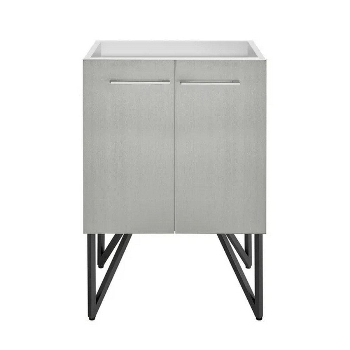 SWISS MADISON SM-BV232-C ANNECY 24 INCH FREESTANDING SINGLE SINK BATHROOM VANITY CABINET ONLY IN BRUSHED GREY