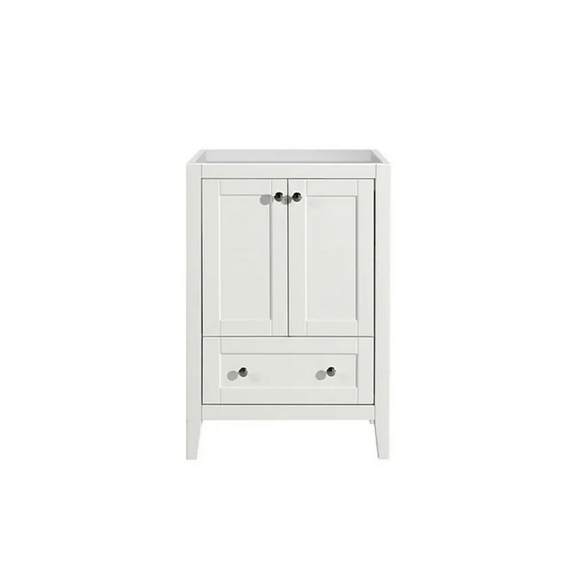 SWISS MADISON SM-BV412-C CANNES 24 INCH FREESTANDING SINGLE SINK BATHROOM VANITY CABINET ONLY IN WHITE