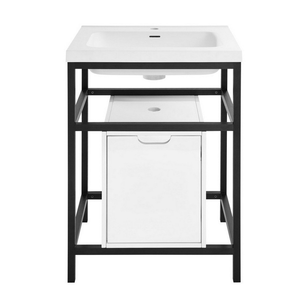 SWISS MADISON SM-BV83 IVY 24 INCH FREESTANDING SINGLE SINK BATHROOM VANITY IN MATTE BLACK