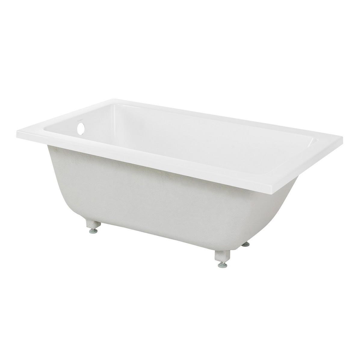 SWISS MADISON SM-DB0513GW VOLTAIRE 48 INCH RECTANGULAR DROP-IN SOAKING BATHTUB WITH REVERSIBLE DRAIN IN MATTE WHITE