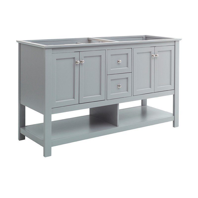 Fresca Fcb2360gr D Manchester 60 Inch, Double Sink Vanity Cabinet Only