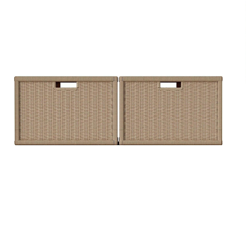 ANDERSON TEAK WIC-4720 SPA 17 INCH WICKER BASKET FOR TOWEL CONSOLE TB-4720, 1 PAIR