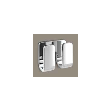 GEDY 3228-13 OUTLINE MODERN CHROME DOUBLE ROBE HOOK