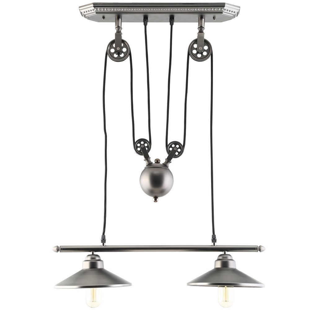 MODWAY EEI-1567 INNOVATIONS 27 1/2 INCH CEILING-MOUNTED PENDANT LIGHT IN SILVER