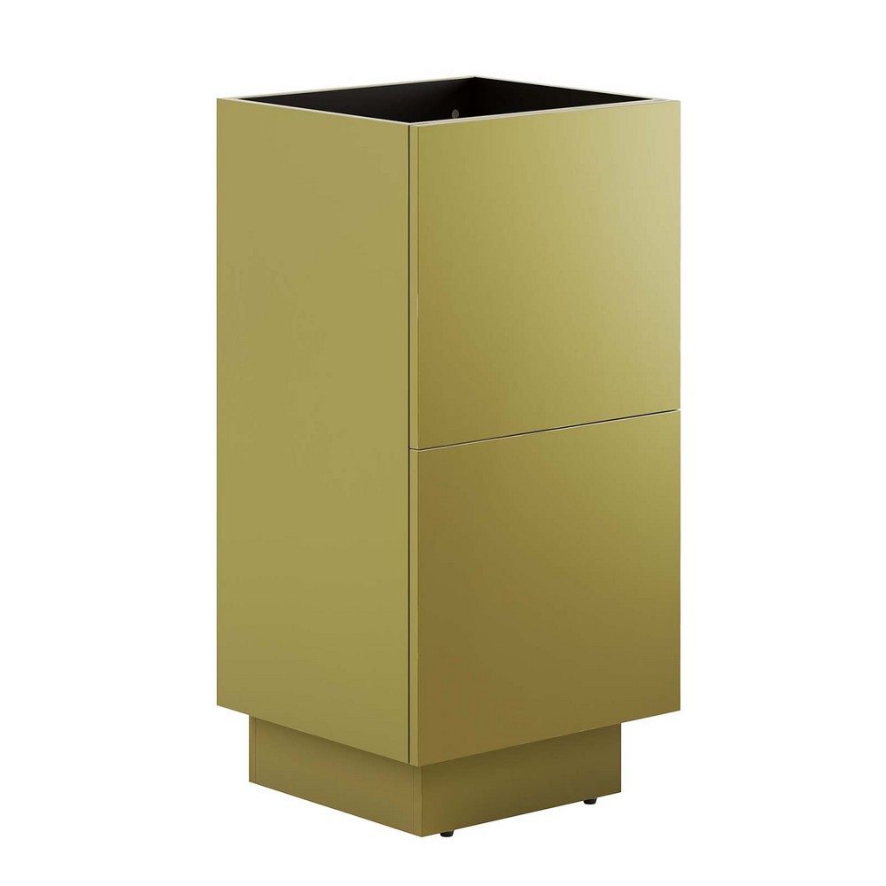 MODWAY EEI-6131-GLD QUANTUM 17 1/2 INCH FREE-STANDING BATHROOM VANITY CABINET ONLY IN GOLD