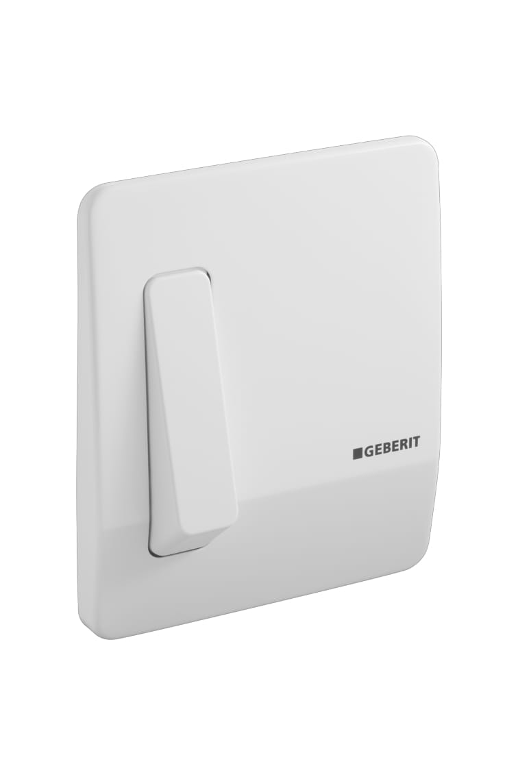 GEBERIT 240.121.11.1 ACTUATOR PLATE HIGHLINE FOR URINAL FLUSH CONTROL IN WHITE ALPINE