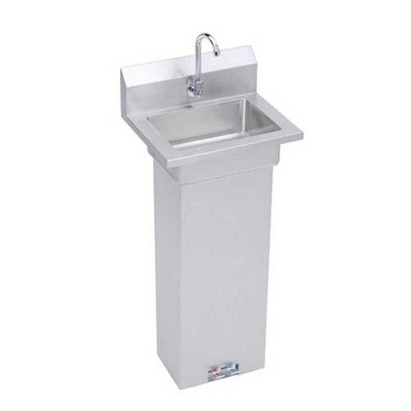 ELKAY EHS-18-PEDX ECONOMY 18 L X 14-1/2 W X 11 D PEDESTAL BASE HAND SINK