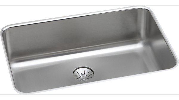 ELKAY ELUH2416PD STAINLESS STEEL 26-1/2 L X 18-1/2 W X 8 D UNDERMOUNT KITCHEN SINK WITH PERFECT DRAIN