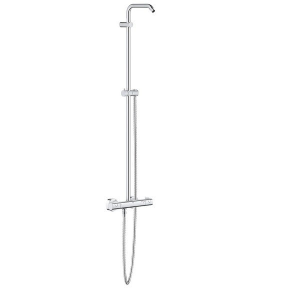 GROHE 26421000 NEW TEMPESTA SYSTEM SHOWER SYSTEM WITH THERMOSTAT FOR WALL MOUNT IN STARLIGHT CHROME