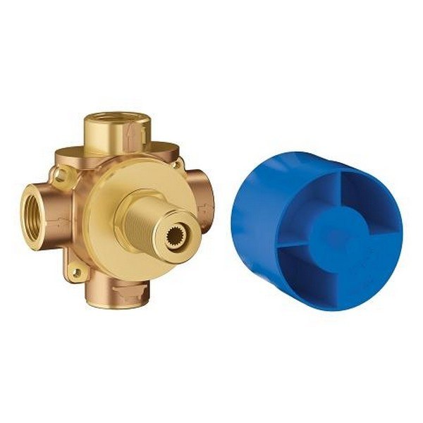 GROHE 29903000 CONCETTO 3-WAY DIVERTER ROUGH-IN VALVE (SHARED FUNCTIONS) IN BRUSHED NICKEL