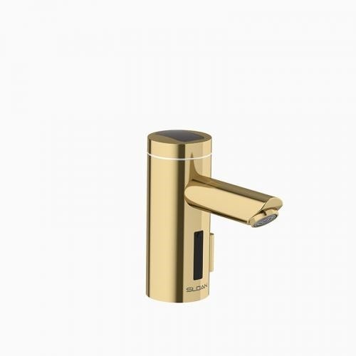SLOAN 3335117 OPTIMA EAF275-ISM PVDPB 0.5 GPM DECK INTEGRATED SIDE MIXER SOLAR MID BODY FAUCET WITH AERATED SPRAY - POLISHED BRASS