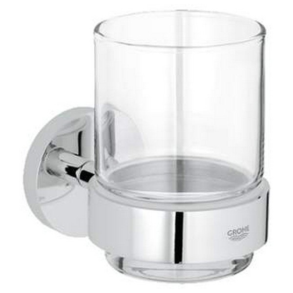 GROHE 40447 ESSENTIALS CRYSTAL GLASS WITH HOLDER