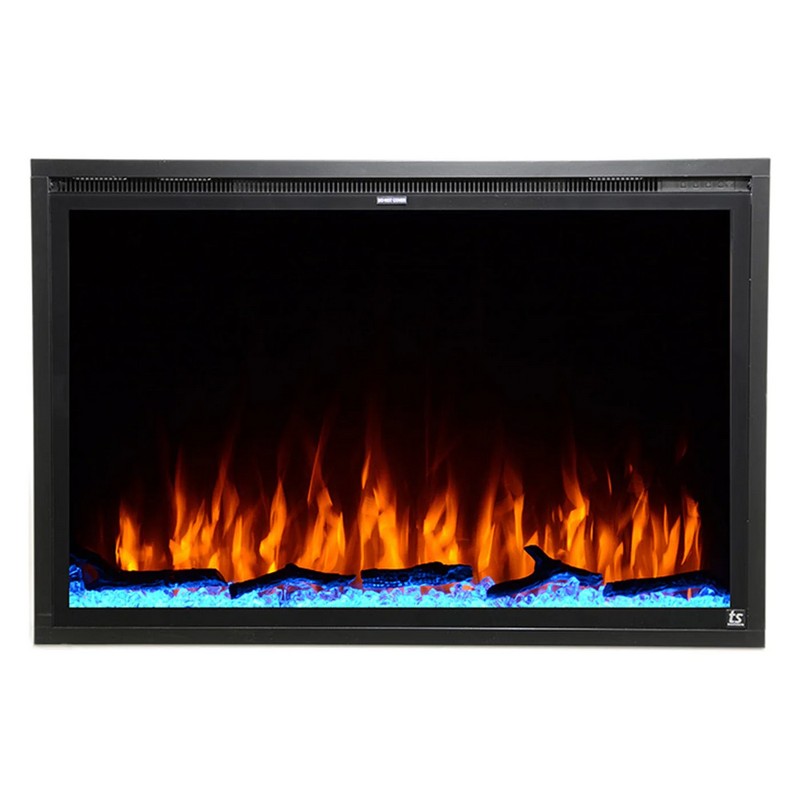 TOUCHSTONE 80052 SIDELINE ELITE 40 INCH FORTE WI-FI-ENABLED RECESSED ELECTRIC FIREPLACE IN BLACK