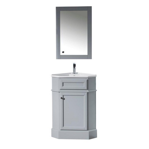 27 Inch Corner Bathroom Vanity, Corner Vanity Cabinet