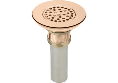 ELKAY LKVR18-CU DRAIN CUVERRO ANTIMICROBIAL COPPER BODY, VANDAL-RESISTANT STRAINER AND TAILPIECE