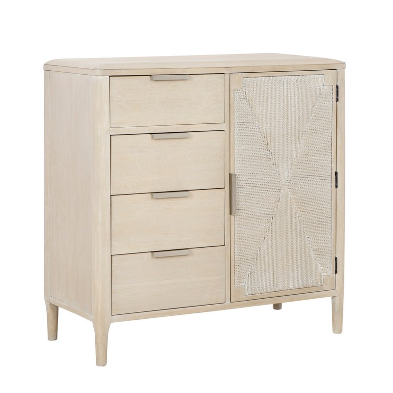 PALMETTO HOME 230-170 PEARL 42 INCH ASYMMETRICAL DOOR CHEST - SAND