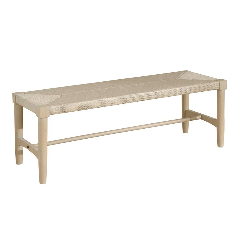 PALMETTO HOME 230-380 PEARL 50 INCH H-STYLE STRETCHERS BED BENCH - SAND