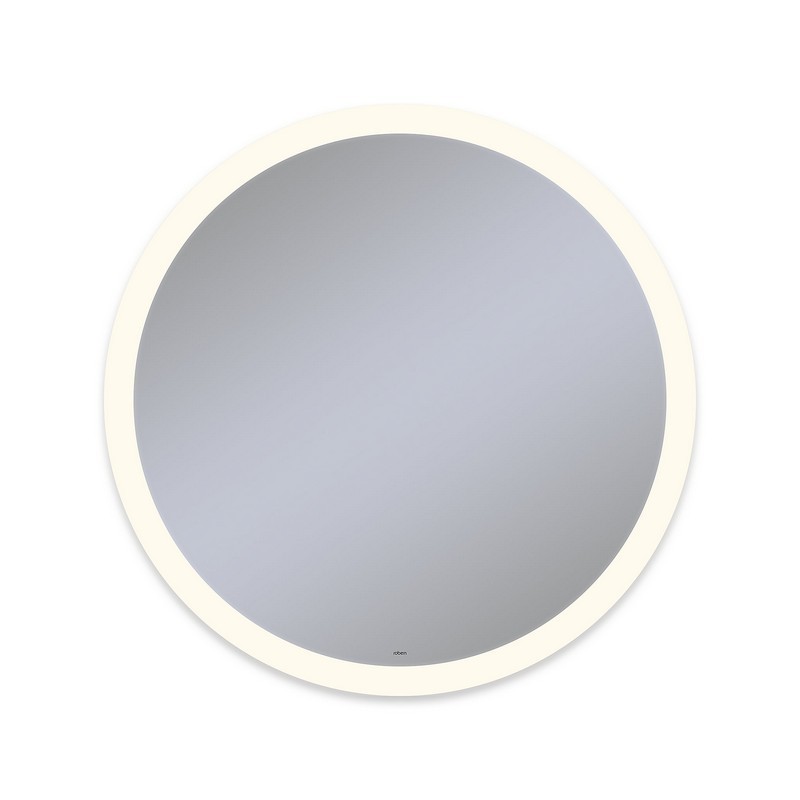 ROBERN YM0040CPFPD3 VITALITY 40 INCH DIAMETER CIRCLE LIGHTED MIRROR WITH PERIMETER LIGHT PATTERN, DIMMABLE AND DEFOGGER