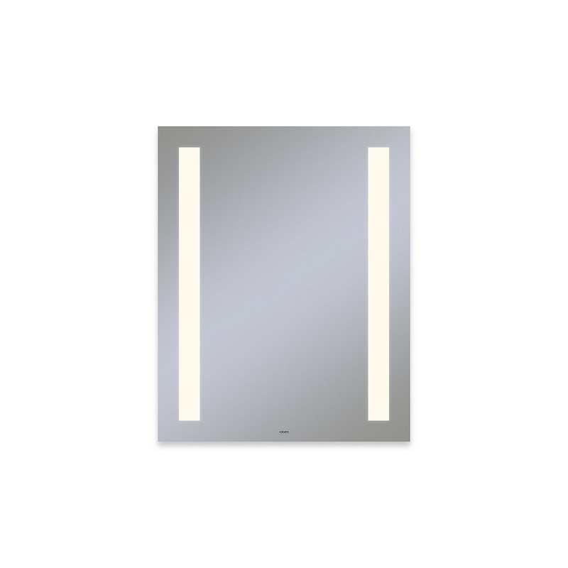 ROBERN YM2430RCFPD VITALITY 24 X 30 INCH RECTANGLE LIGHTED MIRROR WITH COLUMN LIGHT PATTERN, DIMMABLE AND DEFOGGER