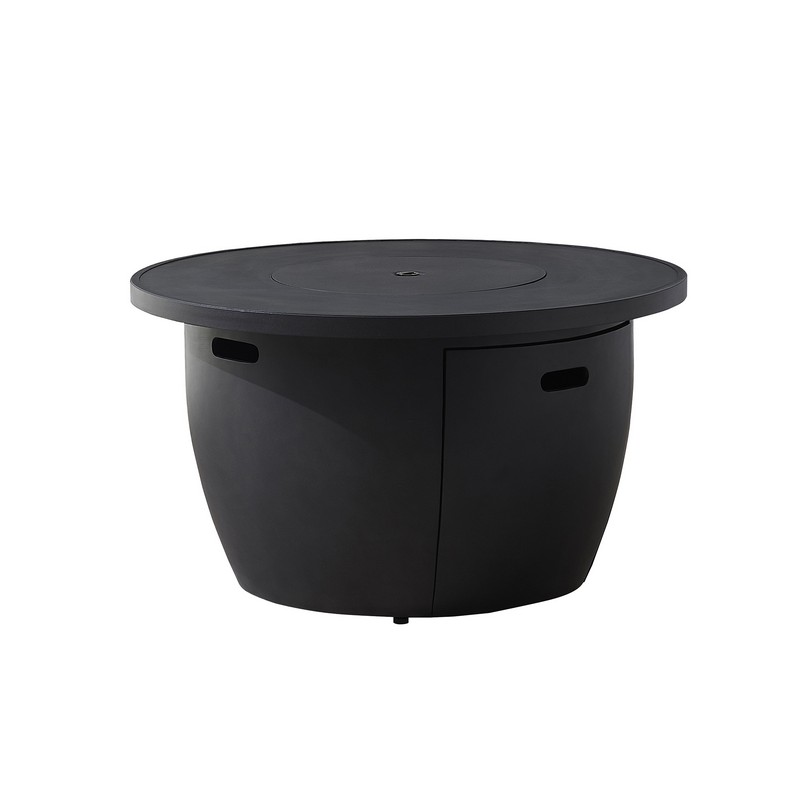 OVE DECORS 15PFT-VA1A42-CHDRY VICENZA 42 INCH GAS HEATING ROUND FIRE TABLE IN DARK CHARCOAL