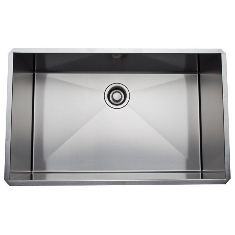 ROHL RSS3018 LUXURY STAINLESS STEEL 31-1/2 INCH SINGLE BOWL KITCHEN SINK