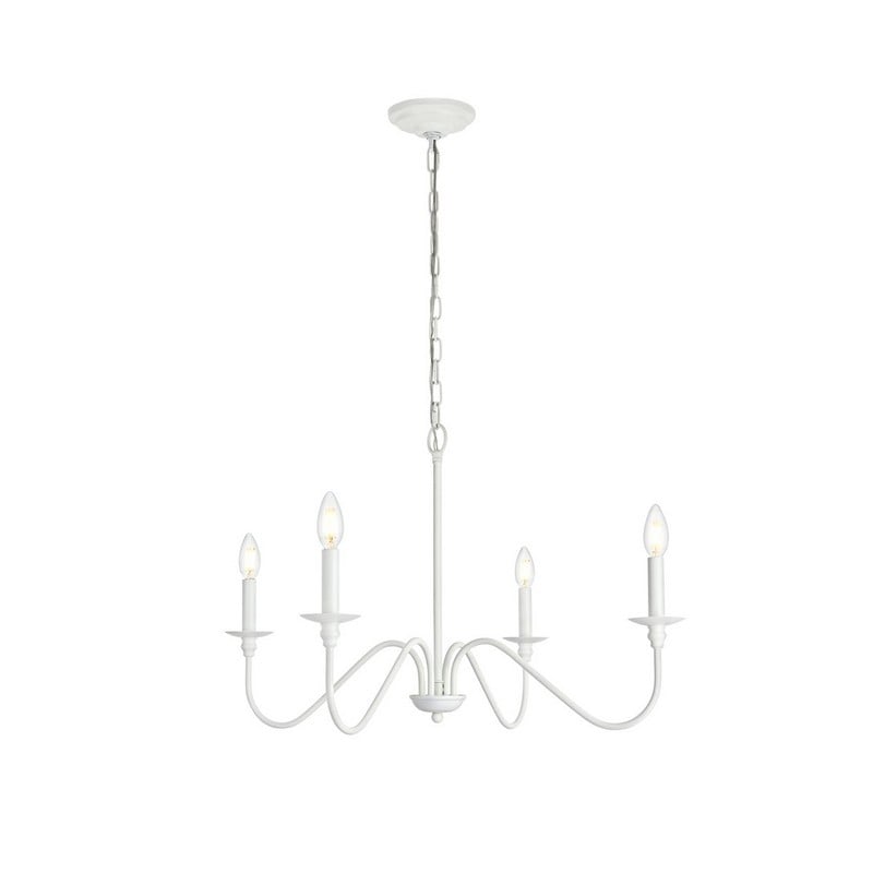 ELEGANT FURNITURE LIGHTING LD5006D30 ROHAN 30 INCH CEILING-MOUNTED CHANDELIER LIGHT