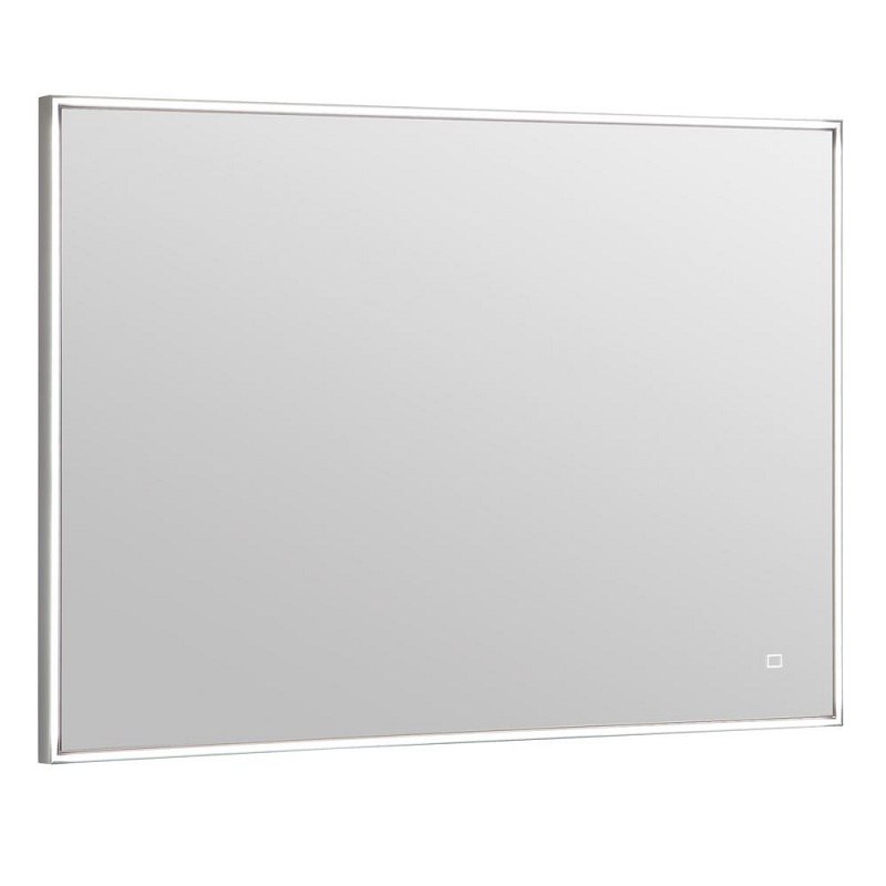 AVANITY LED-M39-19 39 INCH WALL MOUNT RECTANGULAR FRAMED MIRROR WITH LED LIGHTING IN STAINLESS STEEL