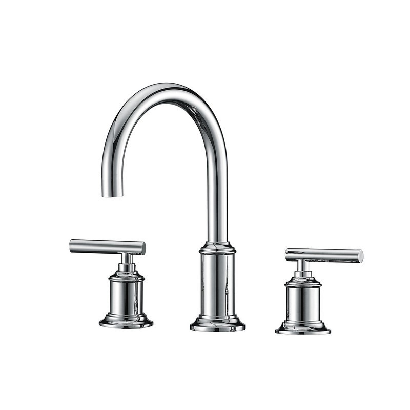 WATER CREATION F2-0014-BL 9 3/4 INCH MODERN GOOSENECK SPOUT WIDESPREAD FAUCET