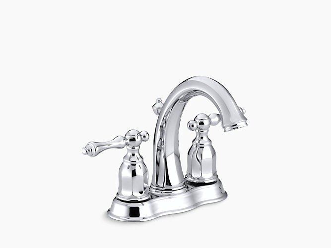 KOHLER K-13490-4 KELSTON CENTERSET BATHROOM FAUCET - FREE METAL POP-UP DRAIN ASSEMBLY WITH PURCHASE