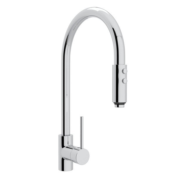 ROHL LS57L-2 MODERN ARCHITECTURAL SIDE LEVER PULL-DOWN HIGH SPOUT SINGLE HOLE KITCHEN FAUCET