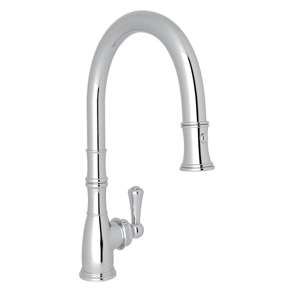 ROHL U.4744-2 PERRIN & ROWE GEORGIAN ERA TRADITIONAL PULL-DOWN SINGLE HOLE FAUCET WITH METAL LEVER
