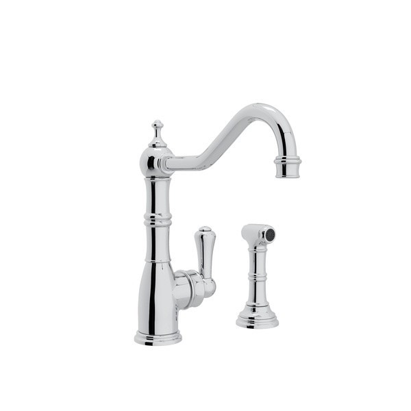 ROHL U.4746-2 PERRIN & ROWE EDWARDIAN SINGLE LEVER SINGLE HOLE KITCHEN FAUCET WITH SIDESPRAY