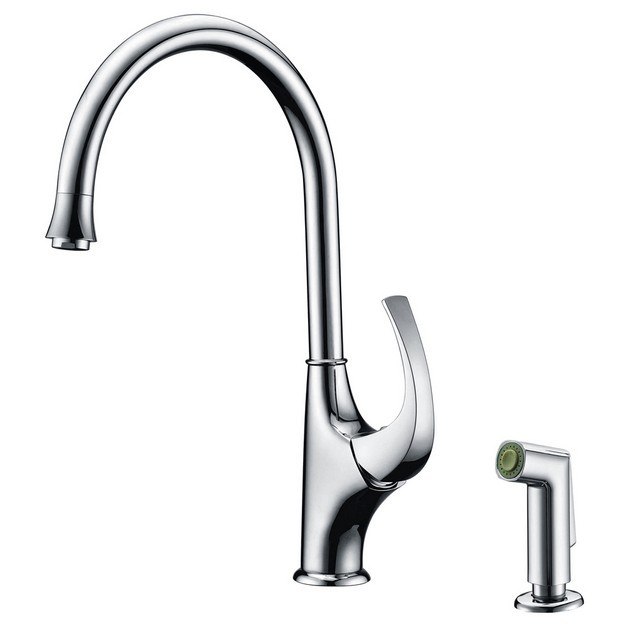 DAWN AB04 3276C SINGLE-LEVER KITCHEN FAUCET WITH SIDE-SPRAY IN CHROME