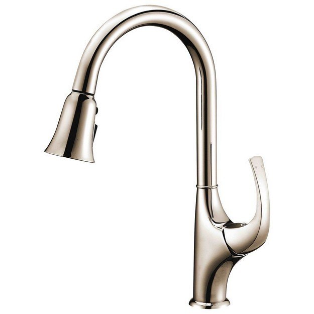 DAWN AB04 3277BN SINGLE-LEVER PULL-OUT SPRAY KITCHEN FAUCET IN BRUSHED NICKEL