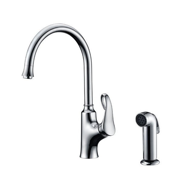 DAWN AB06 3296C SINGLE-LEVER KITCHEN FAUCET WITH SIDE-SPRAY IN CHROME