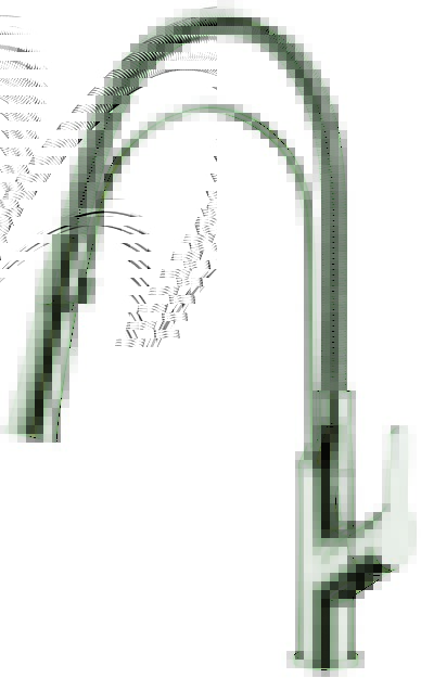 DAWN AB50 3364BN SINGLE-LEVER PULL-OUT KITCHEN FAUCET IN BRUSHED NICKEL