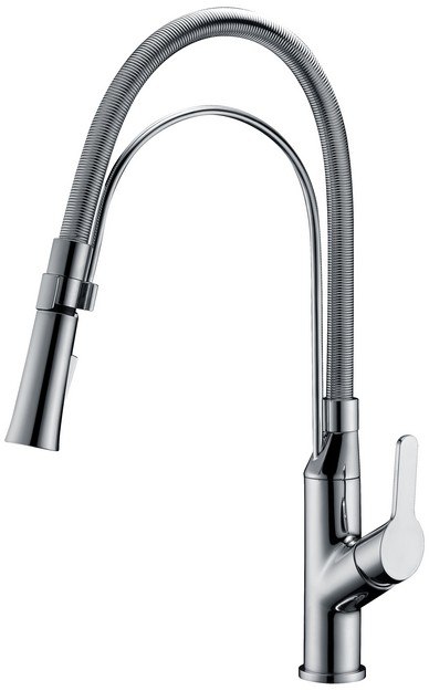 DAWN AB50 3364C SINGLE-LEVER PULL-OUT KITCHEN FAUCET IN CHROME