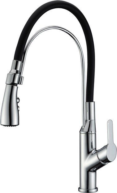 DAWN AB50 3729C SINGLE-LEVER PULL-OUT KITCHEN FAUCET IN CHROME