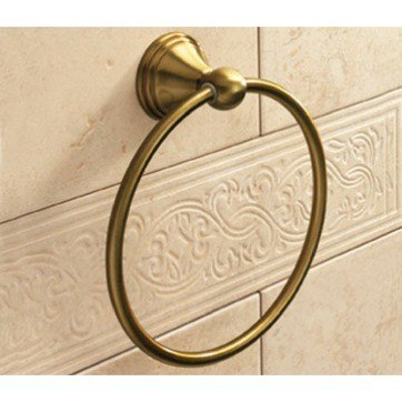 GEDY 7570-44 ROMANCE CLASSIC-STYLE BRONZE TOWEL RING